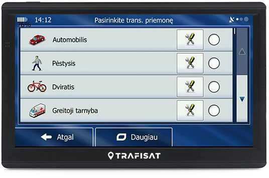 Automobilinė 7" navigacija lengvajam ir kemperiui Trafisat TN721S TMC Live