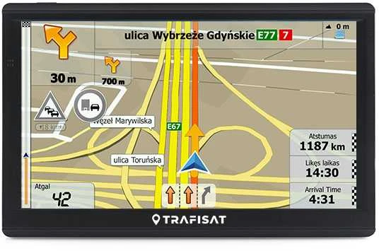 Automobilinė 7" navigacija lengvajam ir kemperiui Trafisat TN721S TMC Live