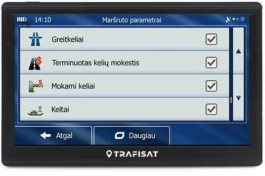 Automobilinė 7" navigacija lengvajam ir kemperiui Trafisat TN721S TMC Live