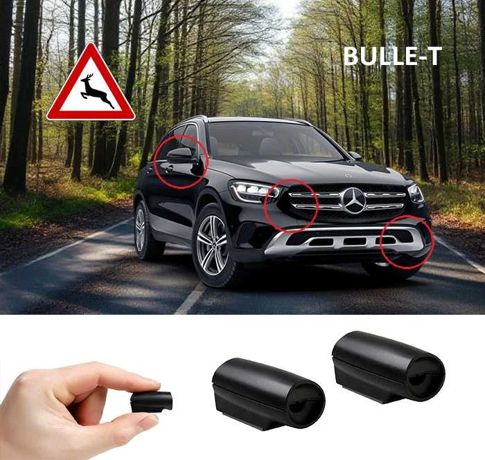 BULLE-T Ultragarsiniai švilpukai automobiliui. Laukinių gyvūnų baidymo signalizatoriai