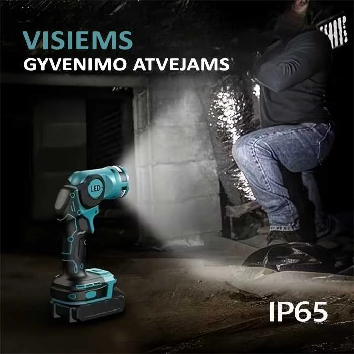 BZN LED prožektorius Makita akumuliatoriams 18V L5 500Lm 6W