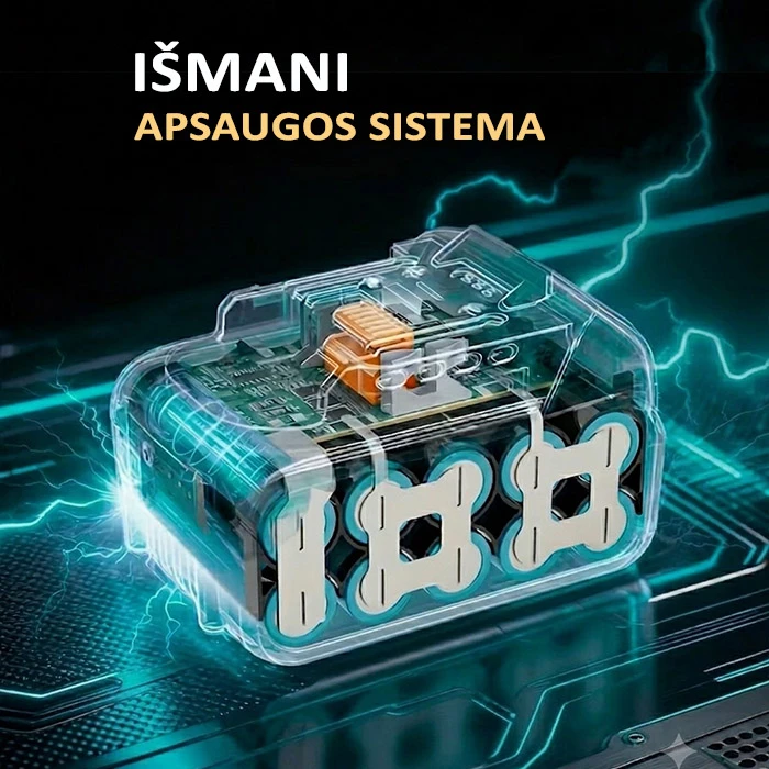 Gase Co Akumuliatorius Makita įrankiams ADC Li-Ion 18V 6Ah 2VNT