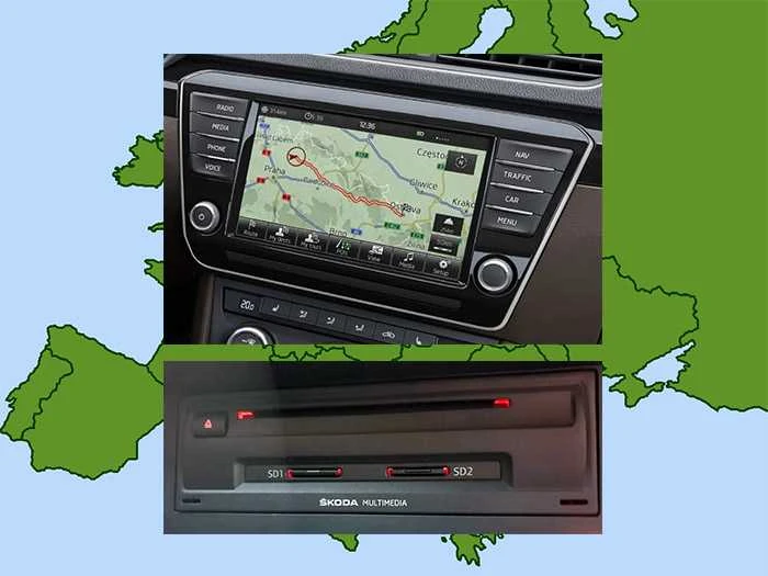 MCM Navigacijos kortelė ŠKODA Amundsen MIB2 Europe 32GB