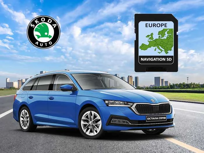 MCM Navigacijos kortelė ŠKODA RNS Amundsen Plus Europe Central-West