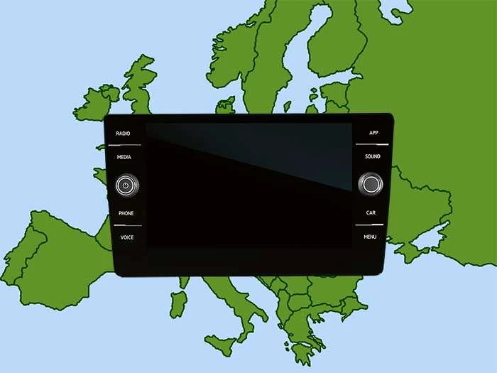 MCM Navigacijos kortelė VW JAV Discover Media MIB2 Europe 32GB