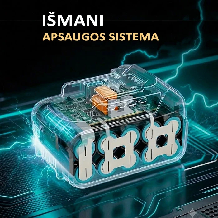 Ntt Co Akumuliatorius Makita įrankiams SMTM Li-Ion 18V 6Ah