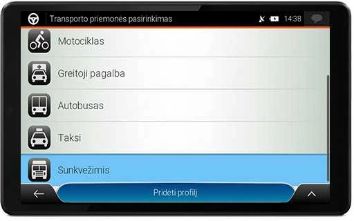 Planšetinė navigacija sunkvežimiui Lenovo TAB One WIFI Truck IG2 P1P