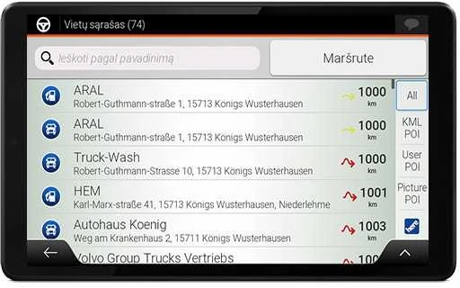Planšetinė navigacija sunkvežimiui Lenovo TAB One WIFI Truck IG2 P1P