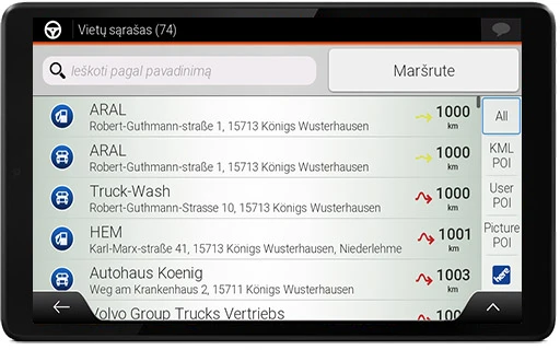 Planšetinė navigacija sunkvežimiui Samsung TAB A11 LTE Truck NG2 P1P