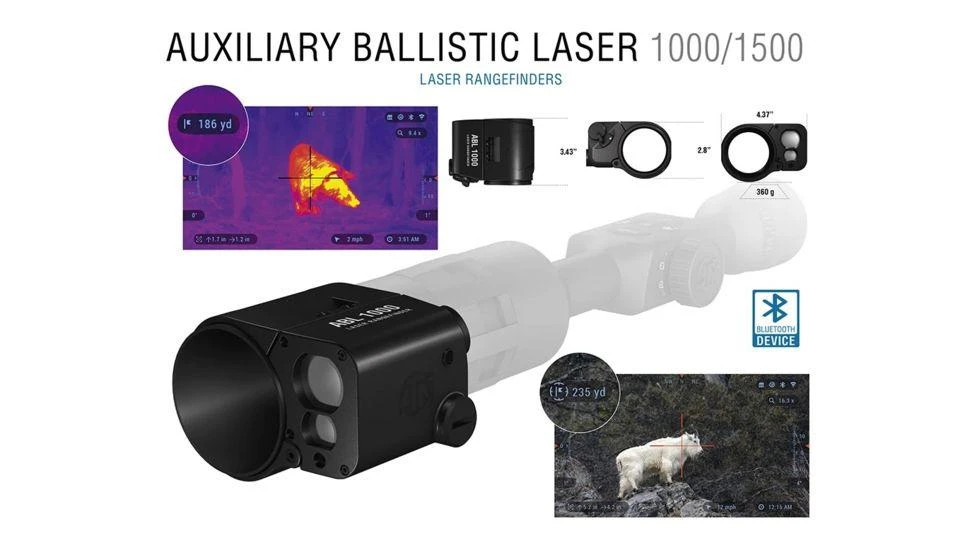 Išmanusis nuotolio ieškiklis ATN AUXILIARY BALLISTIC LASER 1500
