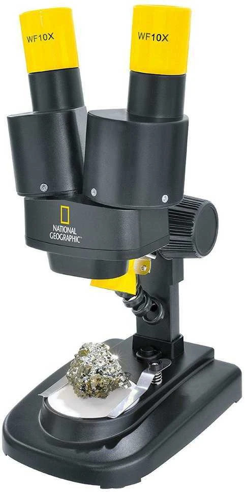 Dėlionė Bresser National Geographic Binokuliarinis mikroskopas National Geographic 20x su mineralų mėginiais