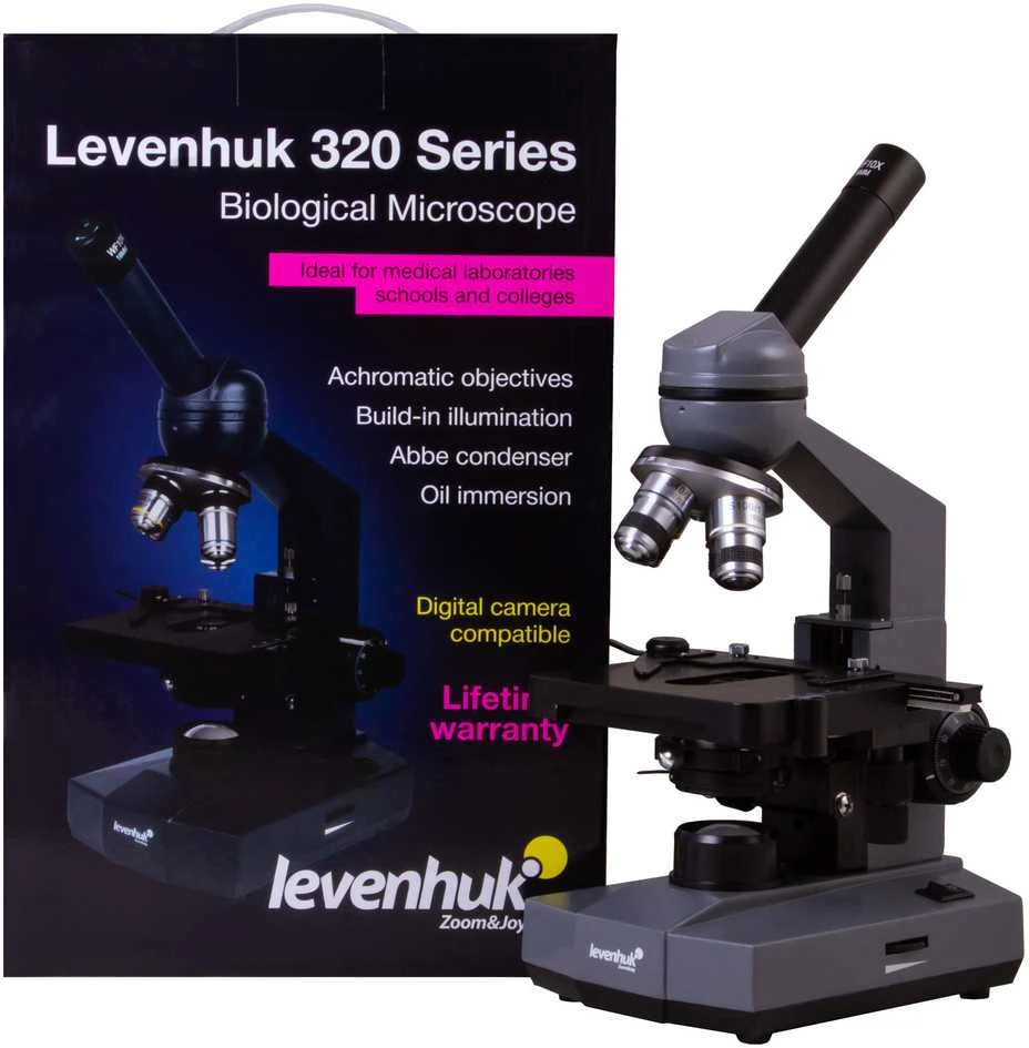 Biologinis mikroskopas Levenhuk 320 PLUS Biological Monocular Microscope