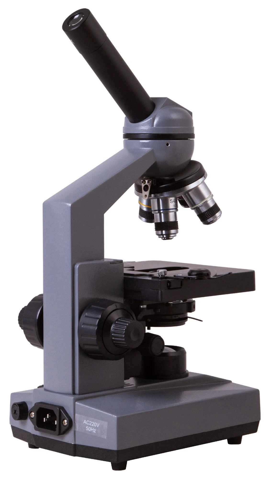 Biologinis mikroskopas su koordinuotu stumdomu staliuku Levenhuk 320 40x-1000x