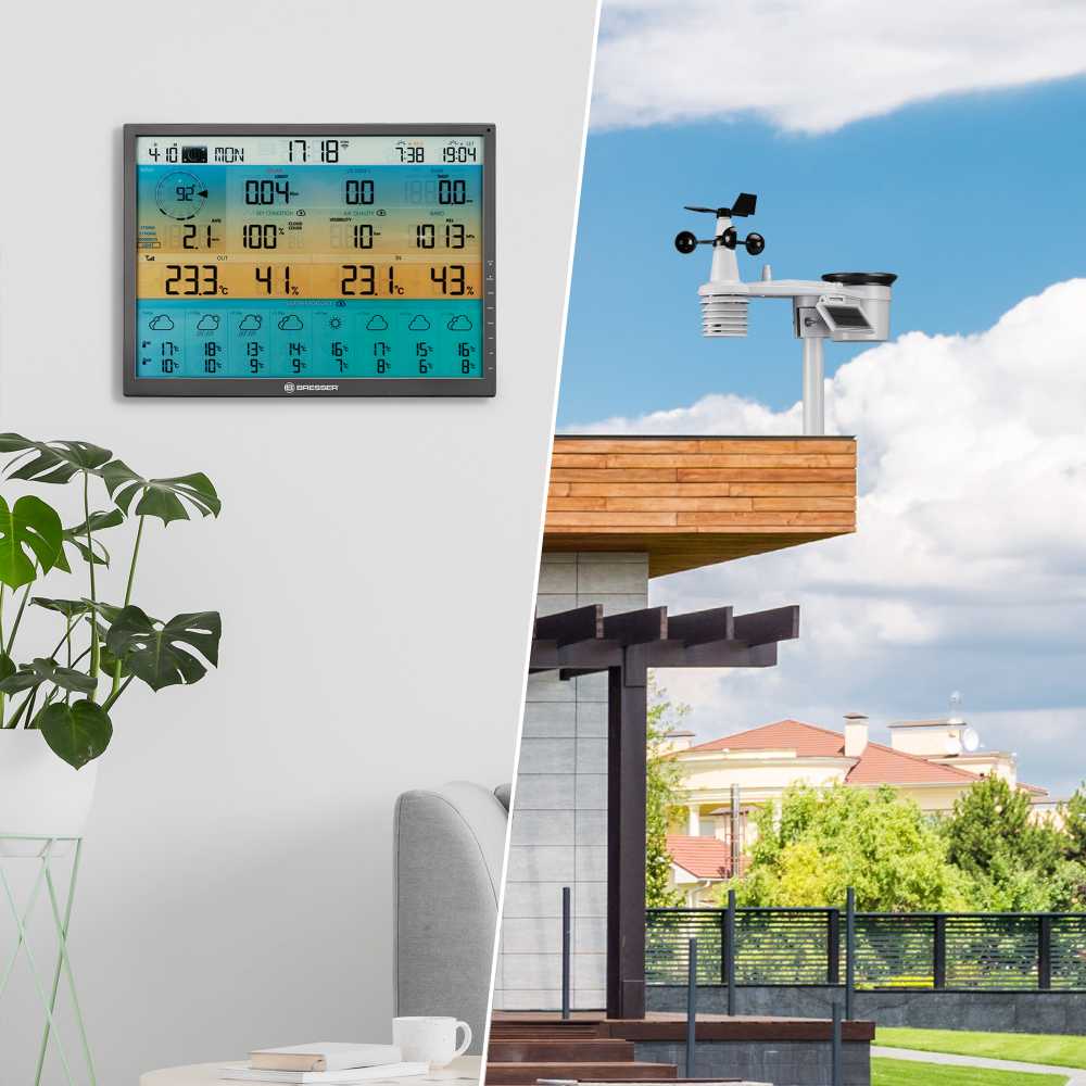 BRESSER 8 dienų 4CAST XL WIFI orų centras 7-in-1