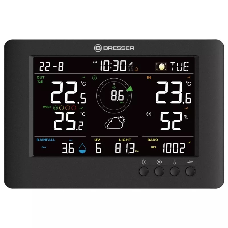 BRESSER 8-in-1 ClearViewTB meteorologinė stotis