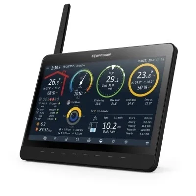 BRESSER MeteoCham9 viename Wi-Fi meteorologinė stotelė su skaitmeniniu nuotraukų rėmeliu