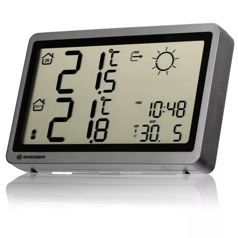 BRESSER namų meteorologinė stotelė MeteoTemp HZ antracito spalvos