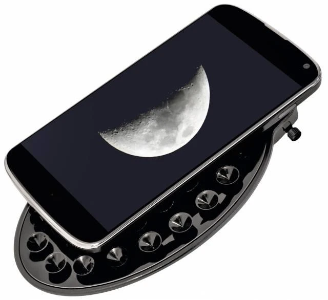 „BRESSER“ teleskopas „Pluto 114/500 EQ“ su išmaniųjų telefonų kameros adapteriu