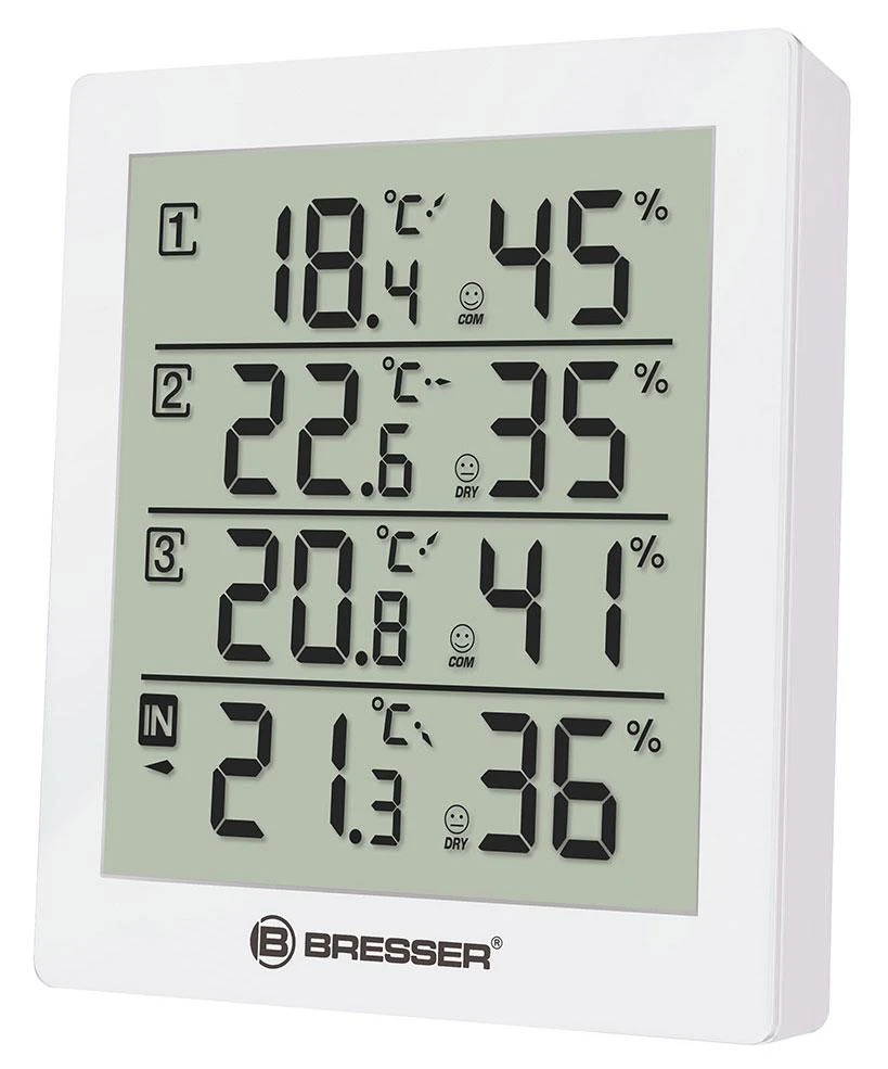 Bresser Temeo Hygro Quadro Meteorologinė stotis, balta