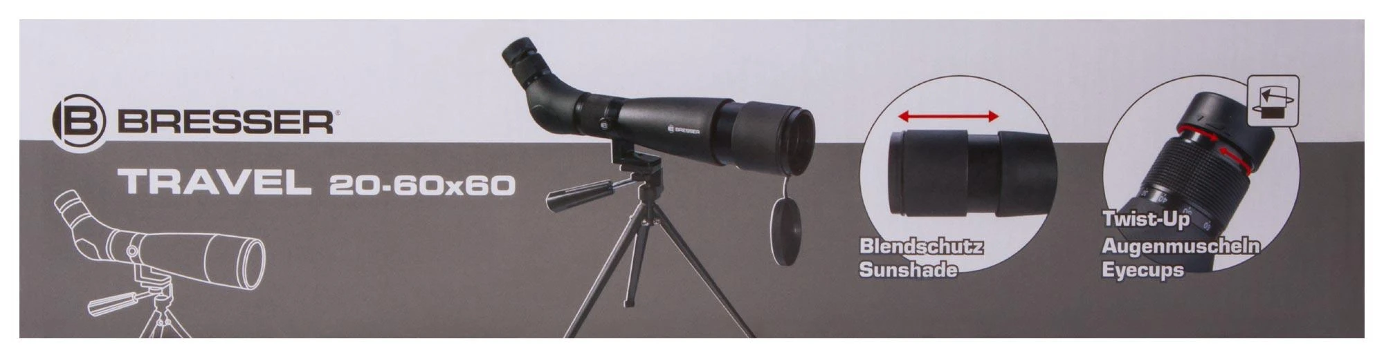 Stebėjimo monoklis Bresser Travel 20–60x60