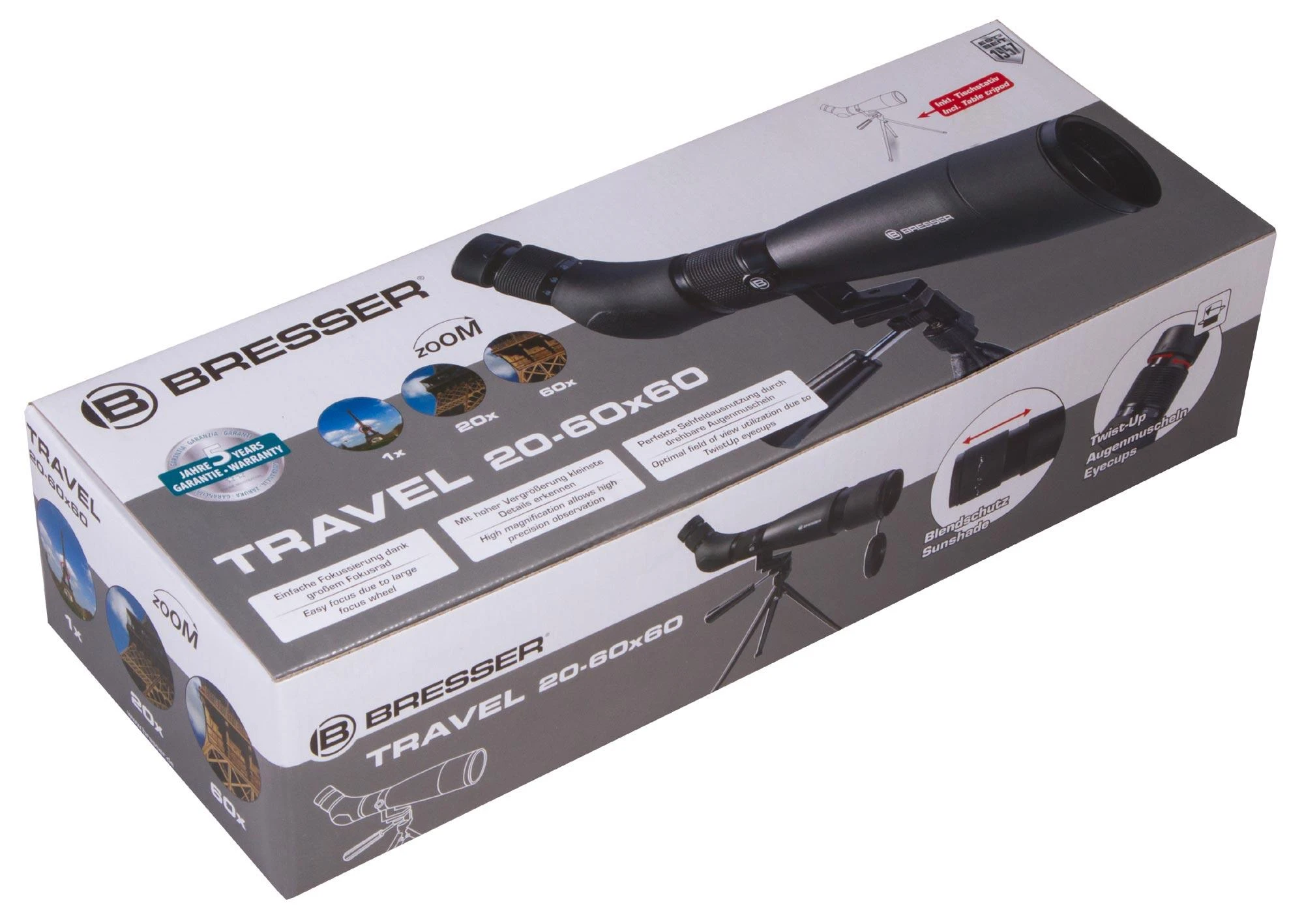 Stebėjimo monoklis Bresser Travel 20–60x60