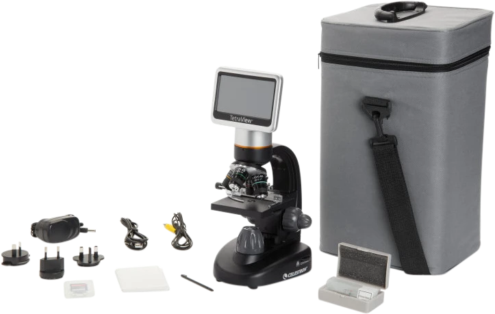 Celestron Tetraview LCD mikroskopas