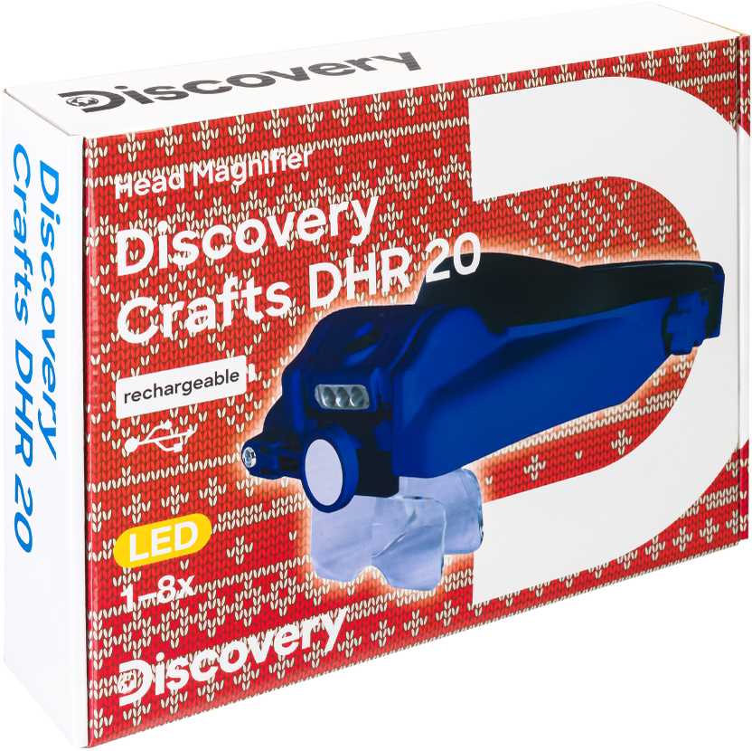 Discovery Crafts DHR 20 galvos įkraunamas didintuvas 1/1.5/2/2.5/3.5/8x