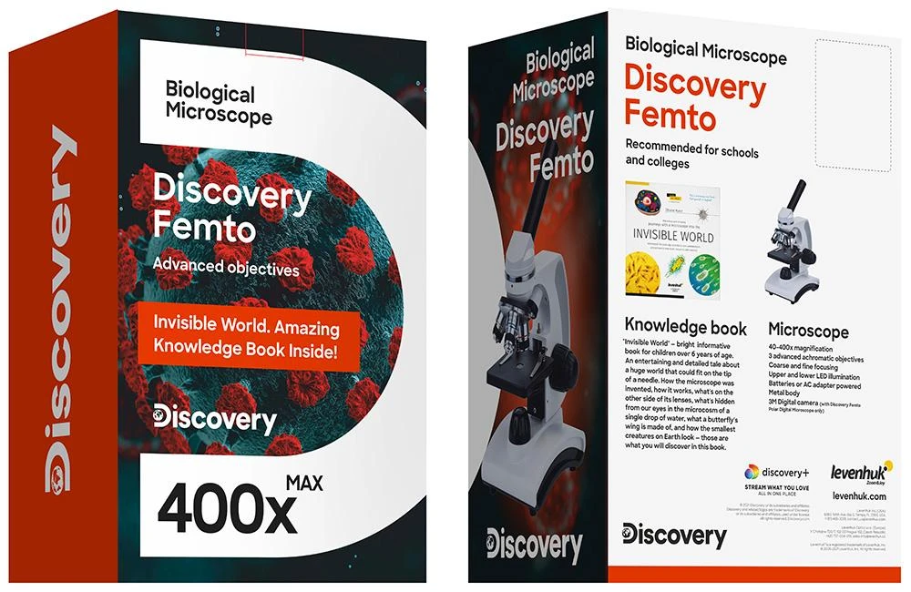 Discovery Femto Polar Skaitmeninis mikroskopas su knyga