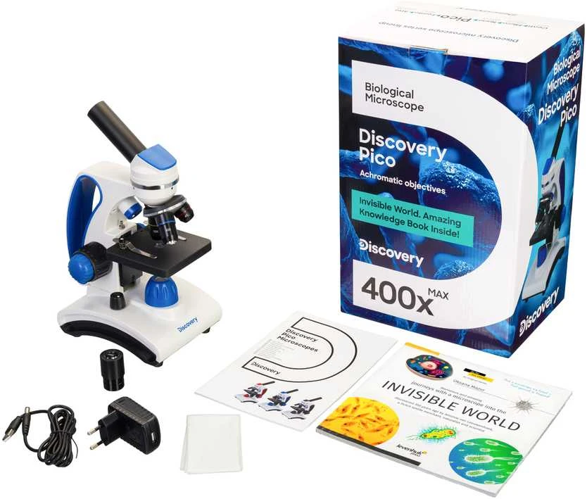 Discovery Pico Gravity Mikroskopas su knyga
