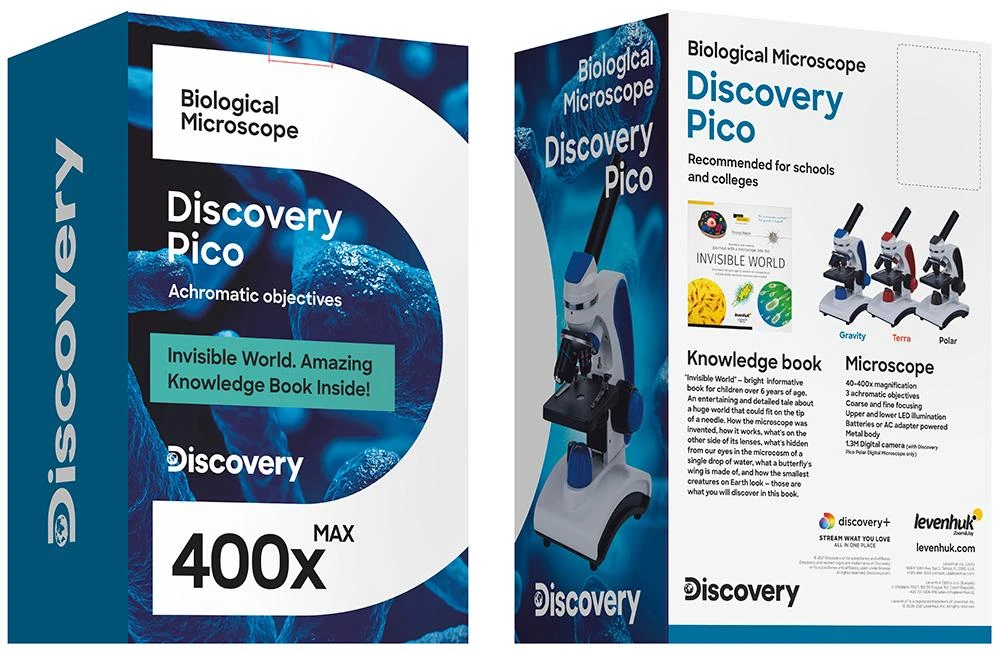 Discovery Pico Terra Mikroskopas su knyga