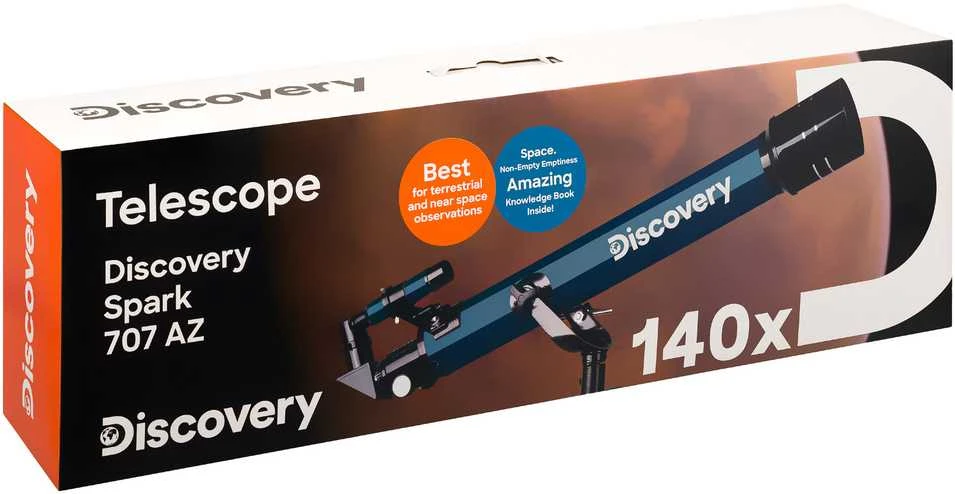 Discovery Spark 707 AZ Teleskopas su knyga (EN)