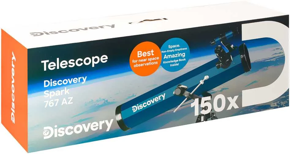 Discovery Spark 767 AZ Teleskopas su knyga (EN)