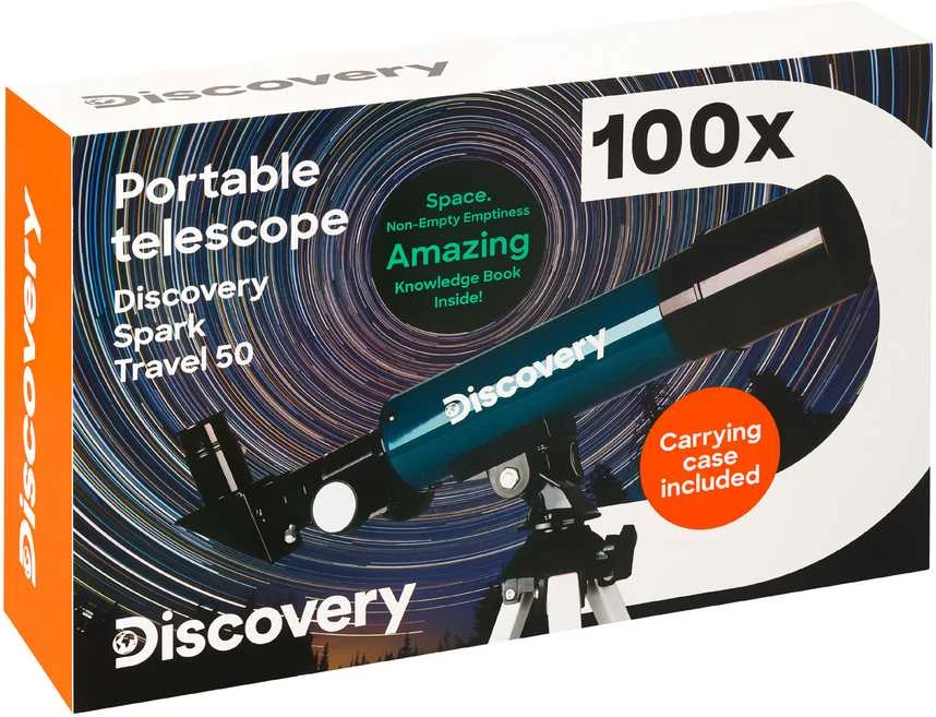 Discovery Spark Travel 50/360 Teleskopas su knyga (EN)