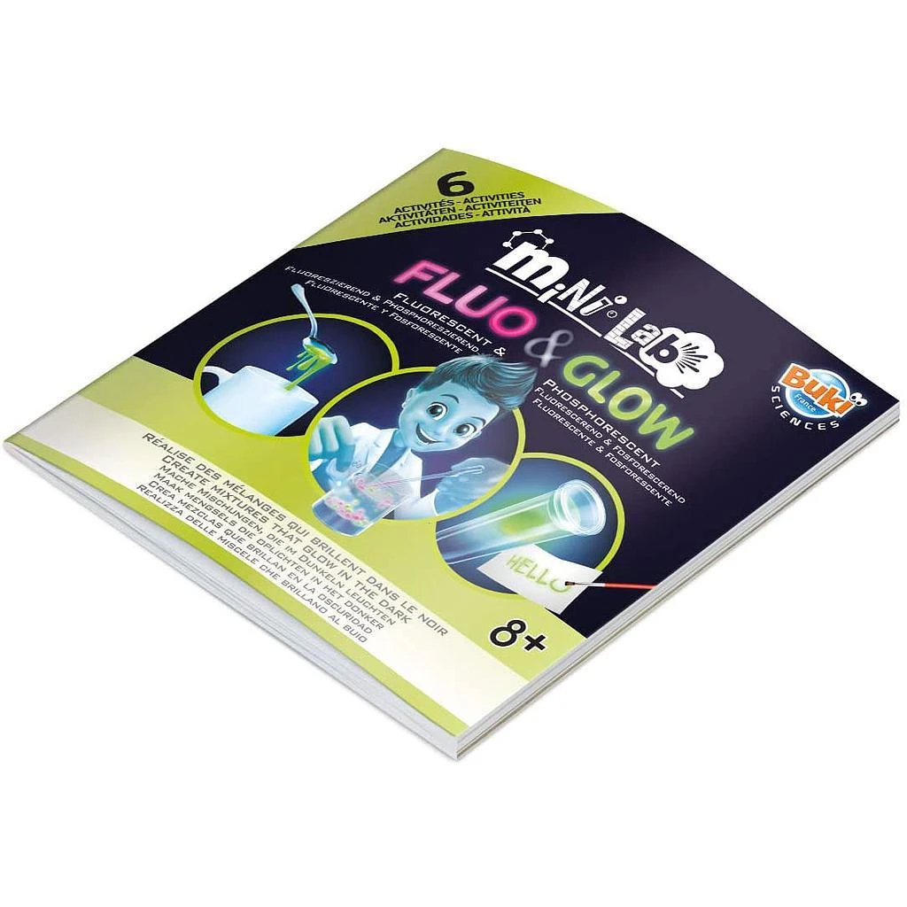 Buki France Buki Eksperimentinis rinkinys, Mini Lab Fluo & Glow