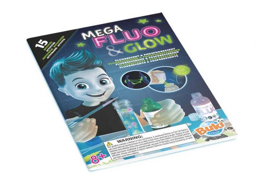 Dėlionė Buki France Eksperimento rinkinys, Buki, Mega Fluo & Glow