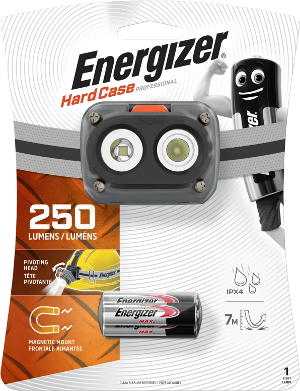 Energizer HardCase Professional Magnet prožektorius ant galvos