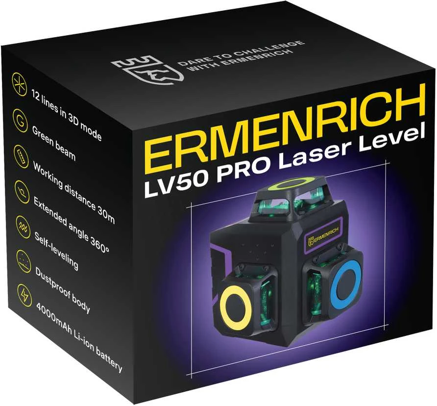 Ermenrich LV50 PRO lazerinis nivelyras
