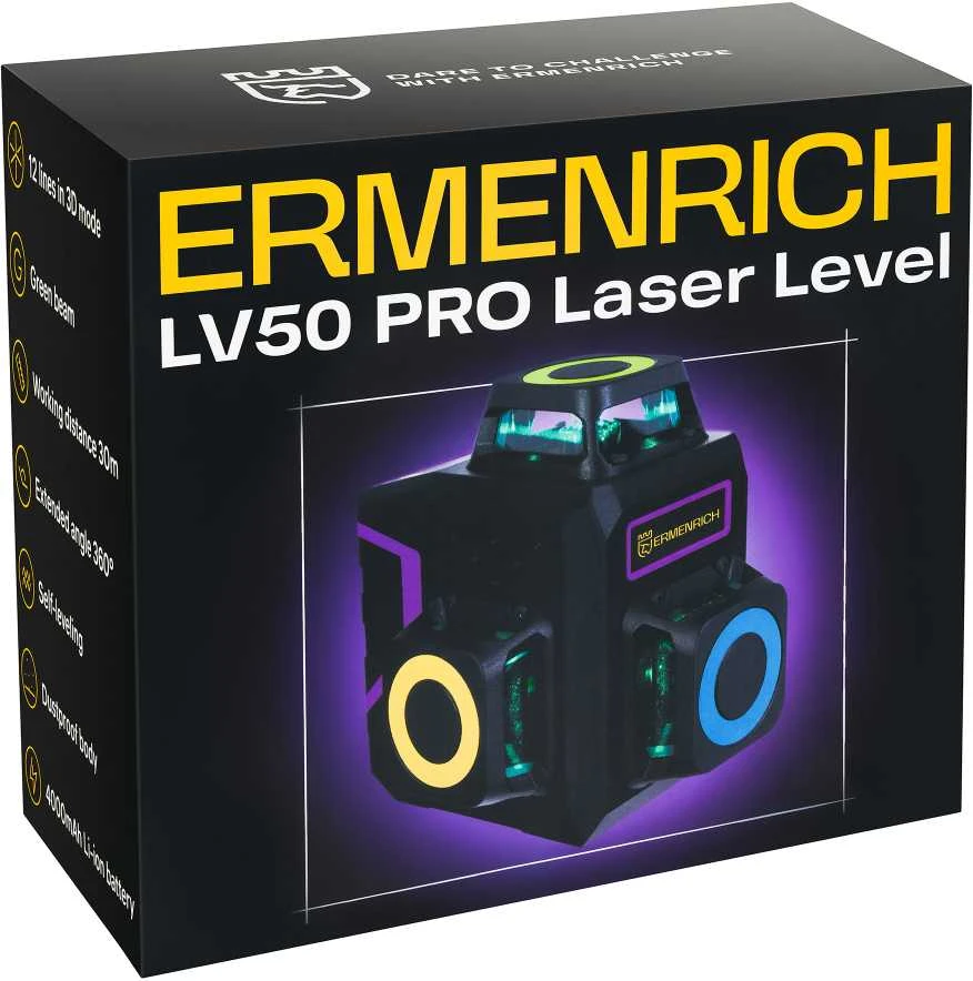 Ermenrich LV50 PRO lazerinis nivelyras