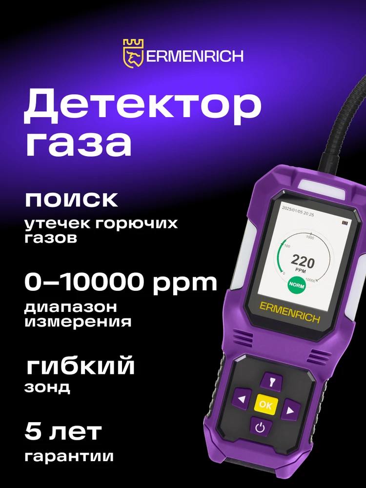 Ermenrich NG50 dujų detektorius