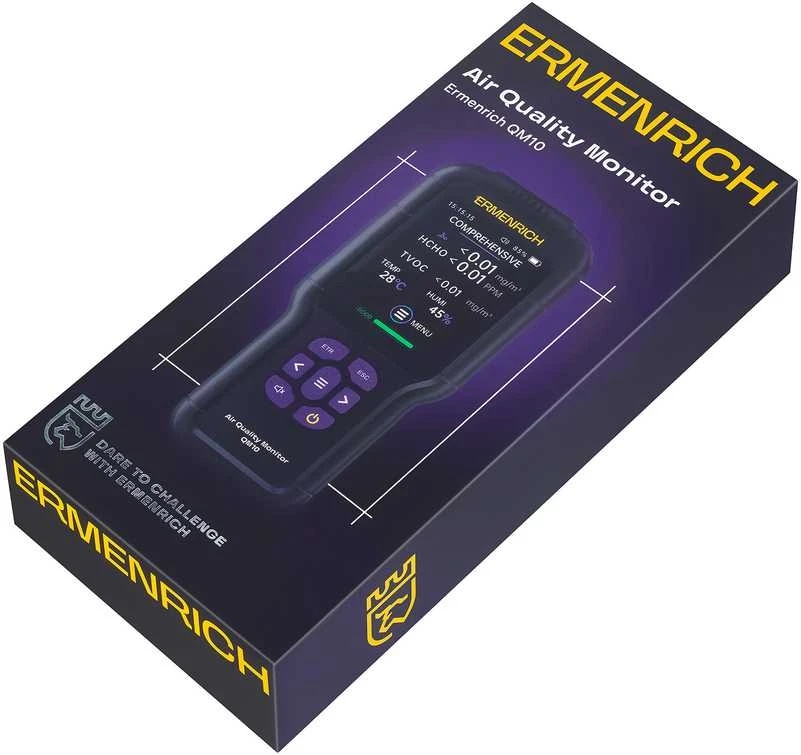 Ermenrich QM10 oro kokybės matuoklis