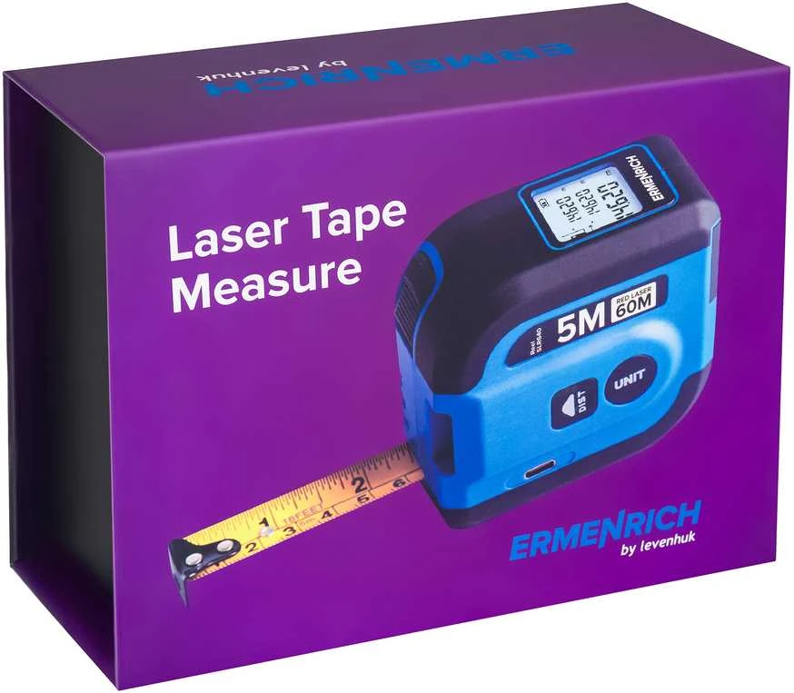 Ermenrich Reel SLR640 Matavimo juosta su lazeriniu nuotolio ieškikliu