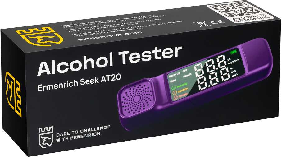 Alkotesteris Ermenrich Seek AT20 alkoholio matuoklis