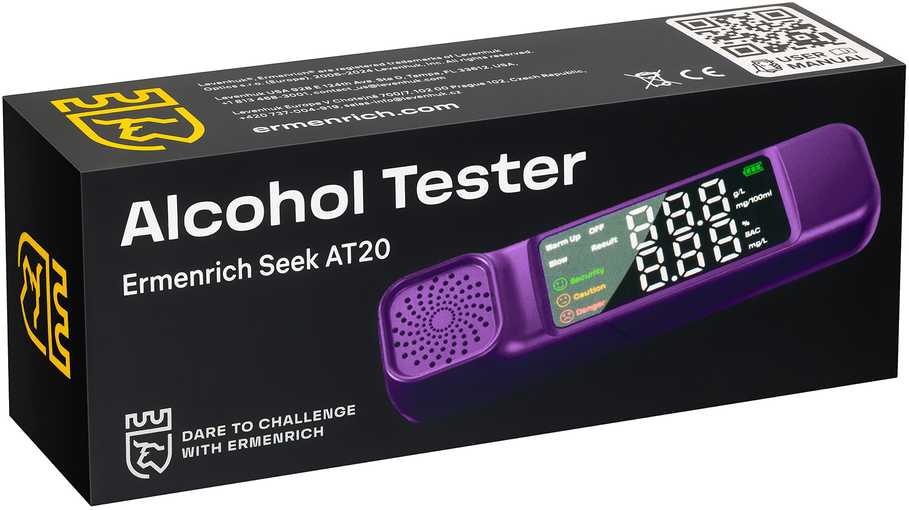 Alkotesteris Ermenrich Seek AT20 alkoholio matuoklis