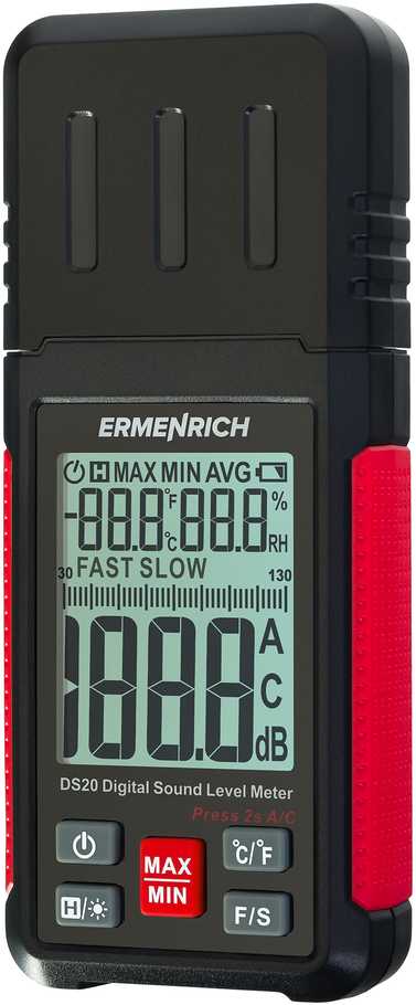 Ermenrich Seek DS20 skaitmeninis garso lygio matuoklis