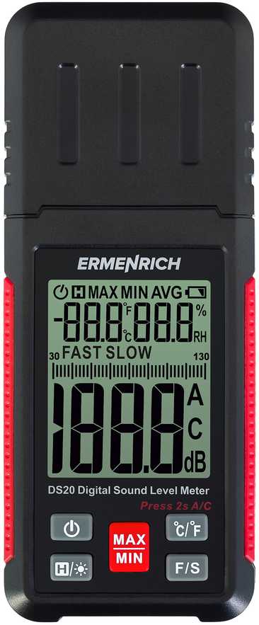 Ermenrich Seek DS20 skaitmeninis garso lygio matuoklis
