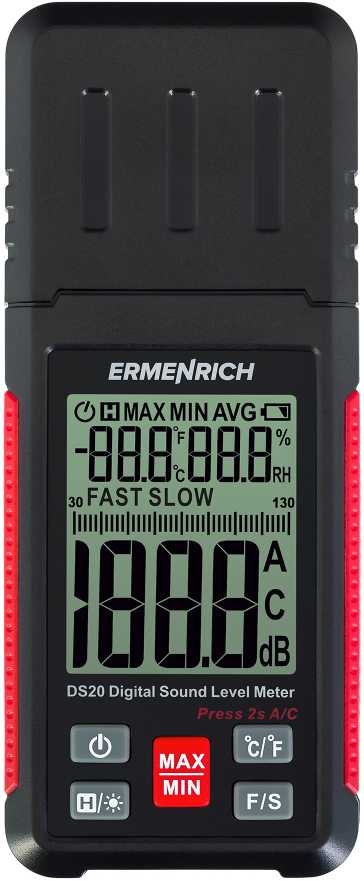 Ermenrich Seek DS20 skaitmeninis garso lygio matuoklis