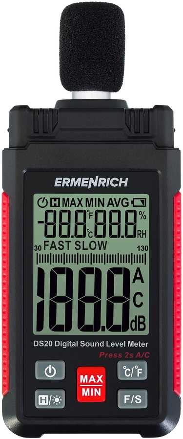 Ermenrich Seek DS20 skaitmeninis garso lygio matuoklis