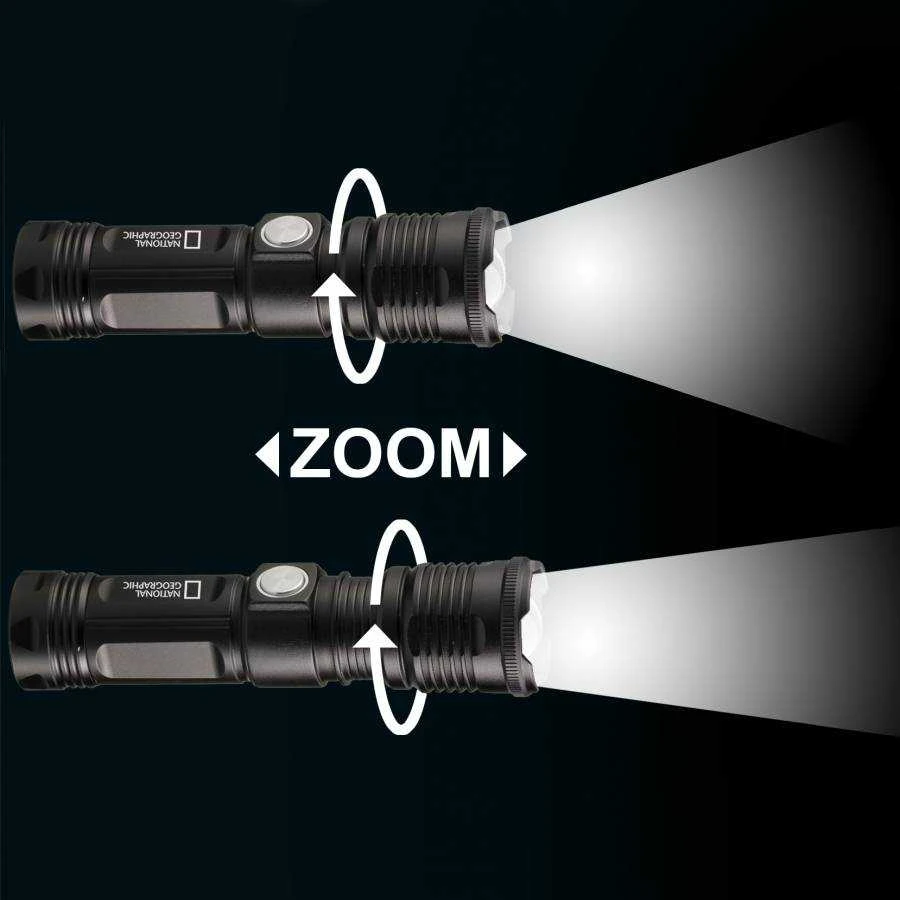 Flashlight 1000 lm ILUMINOS 1000 LED Zoom NATIONAL GEOGRAPHIC