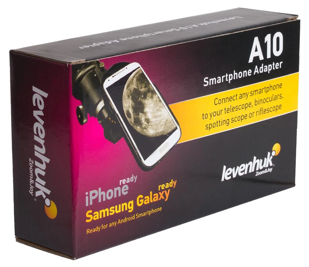 Levenhuk A10 išmaniojo telefono adapteris (teleskopams, žiūronams, mikroskopams)