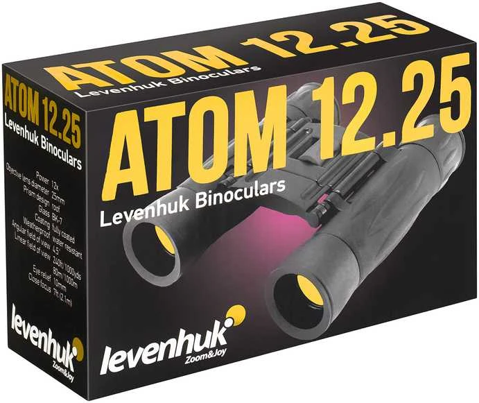 Levenhuk Atom 12x25 Neperšlampami Kompaktiški Žiūronai